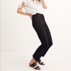 Madewell Cali Demi bootcut, raw hem, black, 30